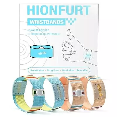 Hionfurt Nausea Relief Motion Sickness Bands Sea Sickness Wristbands Motion S... • $12.99