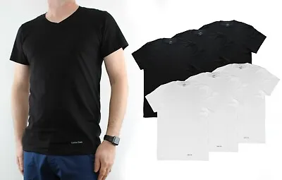 $18.99 • Buy Calvin Klein Men's T-Shirts V-Neck Undershirt, Classic Fit Tee Shirt, 3 Pack