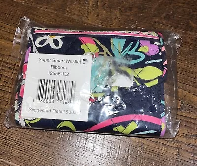 VERA BRADLEY Ribbons SUPER SMART WRISTLET  New In Plastic 5 1/2  Length • $15.59