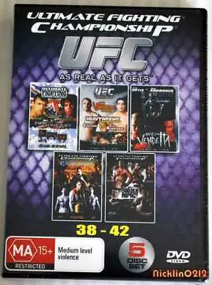 UFC MMA 38-42 DVD BOX SET 39 40 41 COLLECTION NEW VIDEO 5 DiscsSealed Case • $22.99