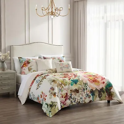 Bebejan Antique Flowers Ivory King 100% Cotton 3-Piece Reversible- Final Sale • $90