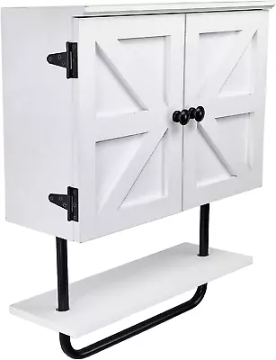 17X21” Barndoor Bathroom Wall Cabinet Space Saver Storage Cabinet Kitchen Medic • $83.99