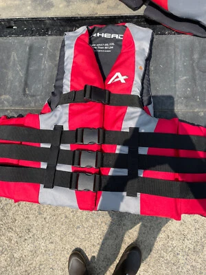 $5 • Buy Airhead Bolt-4 Buckle Adult Life Vest US COAST GUARD APPR. KAYAK/TUBING Saver