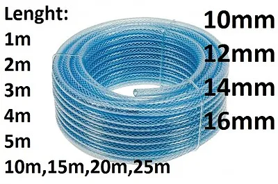 £2.51 • Buy Fuel Pipe Reinforced Hose Rubber Oil Size 10-12-14-16mm Length Up To 25m