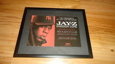 £12 • Buy JAY Z Kingdom Come-framed Original Press Release Promo Advert