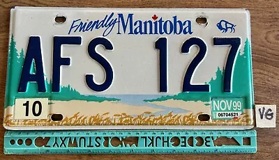 *License Plate Canada Manitoba Friendly AFS 127 • $14.24