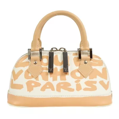 Louis Vuitton Graffiti Alma PM Handbag Beige M92178 BA0061 89679 • £1351.19