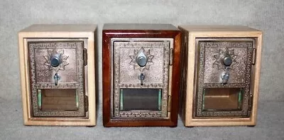 3 Antique USPS P O Post Office Box Doors Banks With Combinations • $125