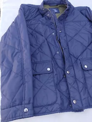 J Crew Authentic Outerwear Puffer Quilted Jacket Men's Navy Blue Size - Medium • $13