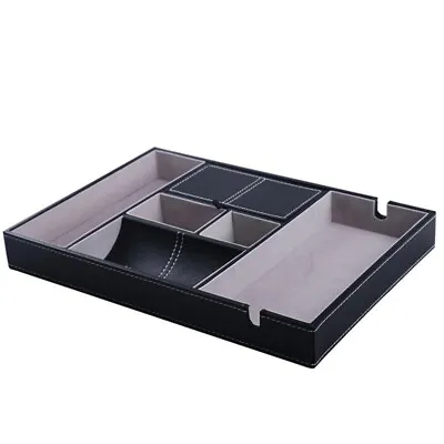 Valet Tray For Men EDC Nightstand Table Charging Station Catch All Dresser Tray • £32.89
