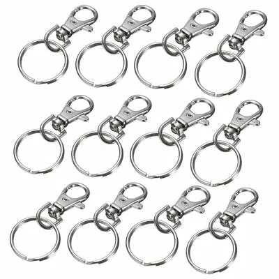 Lot 50 100 500 Pcs Lobster Clasps Swivel Trigger Clips Snap Hooks Bag Key Ring  • $59.99