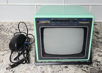 Vintage WORKING Brentwood Portable 5  TV - Rare Mint Green Color BTV-21 • $119.95