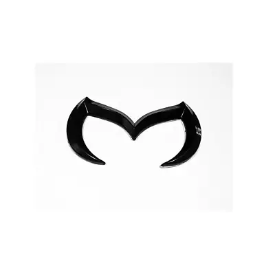 For Mazda Car Rear Sticker Trunk Emblem Boot Badge Batman Style Bat Gloss Black • $24.99