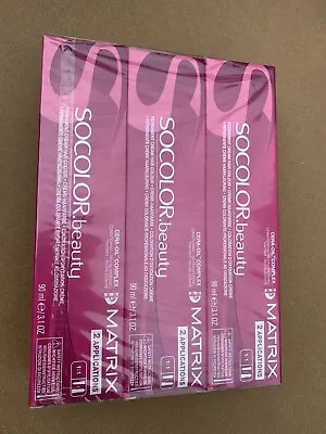 3x MATRIX SOCOLOR BEAUTY 6A DARK BLONDE PERMANENT HAIR COLOUR +++Offer 3 Pack+++ • £12.50