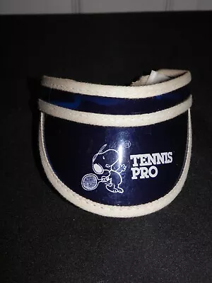 Vintage Peanuts Snoopy Tennis Visor Blue Clothes Sports Accessory • $7.99