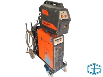 Mig Welder Used Kemppi Fastmig Km400 Water Cooled  C/w Mf33 Feeder 400v 3 Phase • £1895