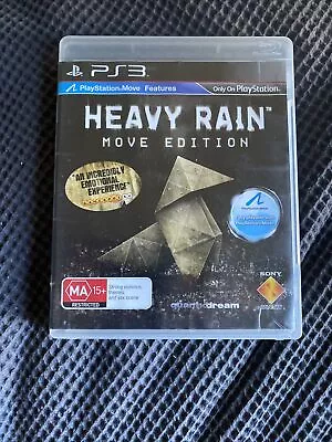 HEAVY RAIN MOVE EDITION (2010) MANUAL INCLUDED Aus POSTAGE • $10