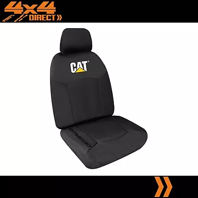 SINGLE CATERPILLAR CAT 12oz CANVAS SEAT COVER FOR VOLVO V50 • $149