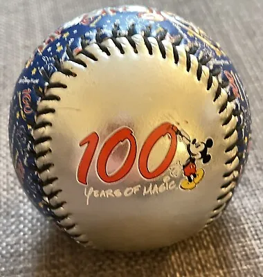 £15 • Buy Mickey Mouse Walt Disney World 100 Years Of Magic Baseball Ball (RARE)