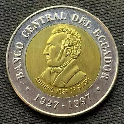 1997 Ecuador 100 Sucres Coin  UNC   #M31 • $13.81