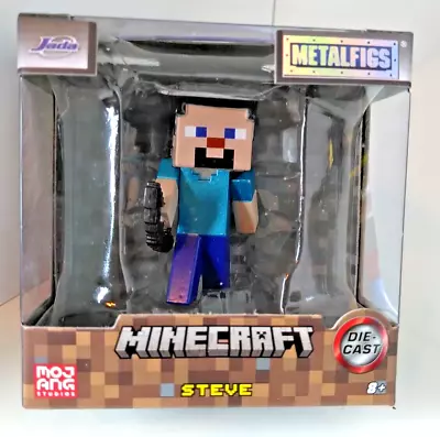 Minecraft  Steve  Die-Cast Metal Action Figure 2” MetalFig - Jada Toys - FAST SH • $9.67