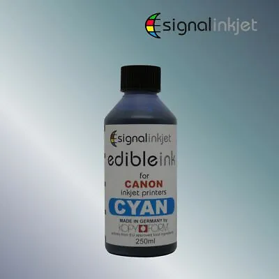 CYAN EDIBLE INK FOR CANON PRINTERS - 250ml • £9.99