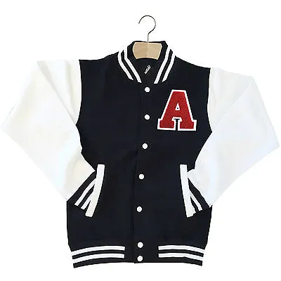£39.95 • Buy Varsity Baseball Jacket Unisex Personalised With Genuine Us College Letter A