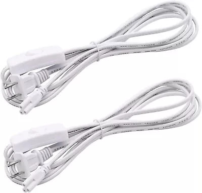 2 PACK 10FT POWER CABLE With Switch T8 T5 Integrated LED Tube Light Replacement • $9.99