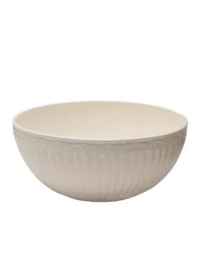 Mikasa Italian Countryside Salad Serving Bowl With Serving Utensils White H3 • $45