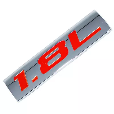 Chrome/red Metal 1.8l Engine Race Motor Swap Emblem Badge For Trunk Hood Door • $8.40