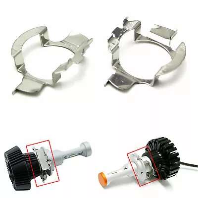 2x H7 LED Headlight Bulb Adapter Retainer Holder For Mercedes Audi BMW VW Nissan • $9.88