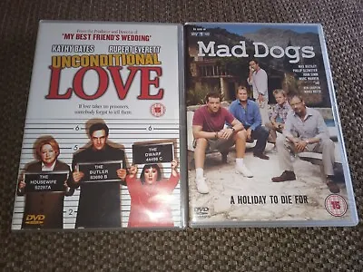 Unconditional Love/mad Dogs Dvds 2 Disc Set VGC • £3.95