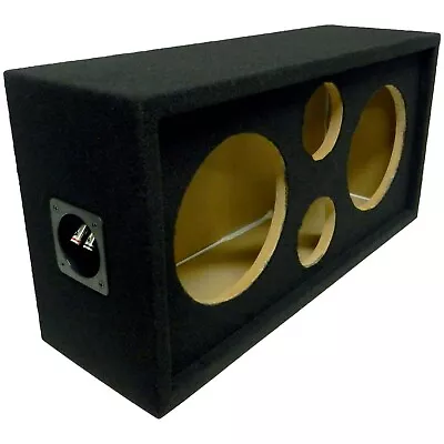 Speaker Pod Enclosure Box Carpeted MDF Fits 8  Midrange/Woofers And 4  Tweeters • $59.95