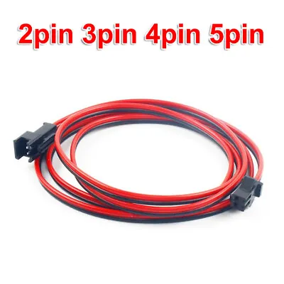 2pin 3pin 4pin 5pin Male Female Extension 22AWG LED Strip JST SM Plug Connector • $6.99