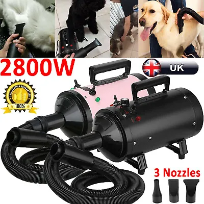 £54.30 • Buy Pet Dryer 2800W Dog Cat Hair Grooming Hairdryer Blaster Heater Lowest Noise UK