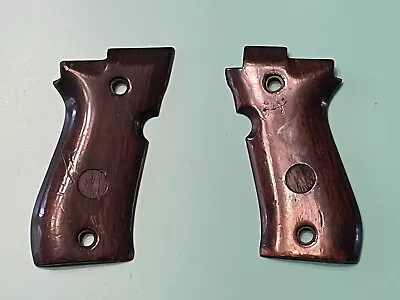 Used Factory Beretta 84 Cheetah Brown Wood Grips Pistol .380 81 84bb *rough* • $29.99