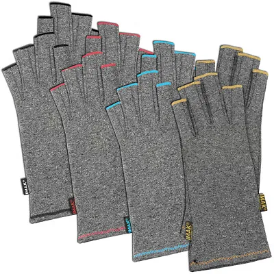 Brownmed IMAK Arthritis Pain Relief Compression Half Finger Gloves • $18.99