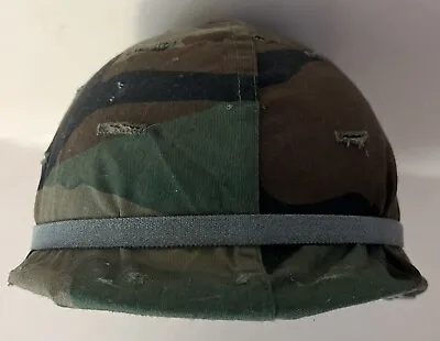 M1 Helmet Liner & Woodland Pattern Cover Complete Mixed 70s And 80s Parts • £80.76