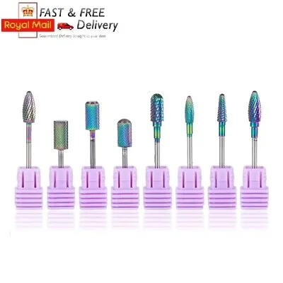 Electric Manicure Machine Nail Drill Bits 3/32'' Cutter Diamond File Gel Polish • £5.79