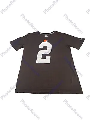 Preowned Nike NFL Cleveland Browns #2 Johnny Manziel Shirt Size Small D3 • $35