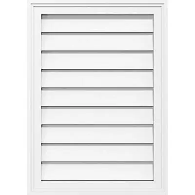 Ekena Millwork GVPVE12X1402SF Vertical Surface Mount PVC Gable Vent 12 W X 14... • $14.16