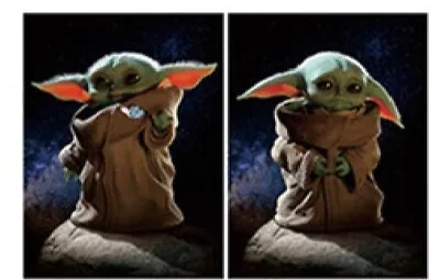 3 Dimension 3d Lenticular Poster. 12”x16”. Grogu/ Baby Yoda • $15.99