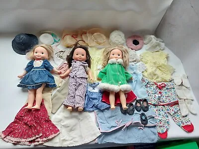 3 Fisher Price My Friend Doll And Clothes Lot With Hats Shoes And Outfits VTG  • $99.99