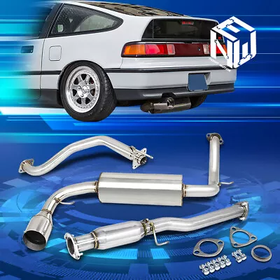 For 88-91 Honda CRX Coupe ED8 ED9 4.5  Muffler Tip Racing Catback Exhaust System • $163.88