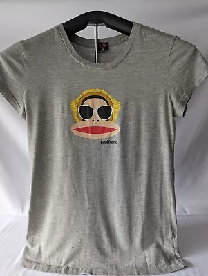 2011 Paul Frank Monkey Wearing Sunglasses And Hat Graphic Grey Tee Shirt Juniors • $35