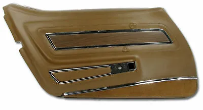 Corvette C3 Door Panel Dark Saddle Deluxe LH 1970-1972 • $599.99