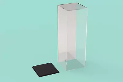 Acrylic Display Case With Mirror Backing  5  (L) X 5  (W)  X 15  (H) • $44.97