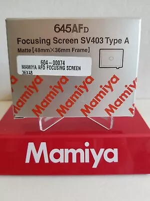 Mamiya AFD / DF DIGITAL BACK Focusing Screen 36x48 Frame ( SV403 / Type A ) • $128