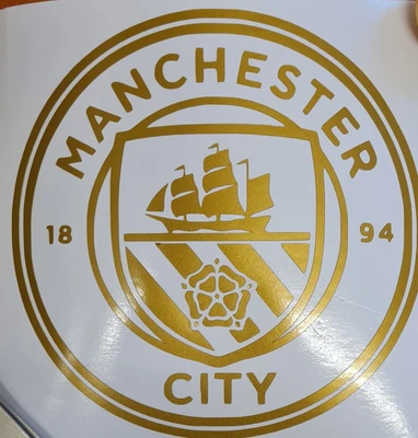 £5 • Buy Manchester City Crest Decal Vinyl Sticker Various Colours Car Wall Art