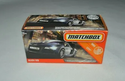 Matchbox 2020 Mbx City Power Grabag - Audi R8 Dark Gray • $2.63